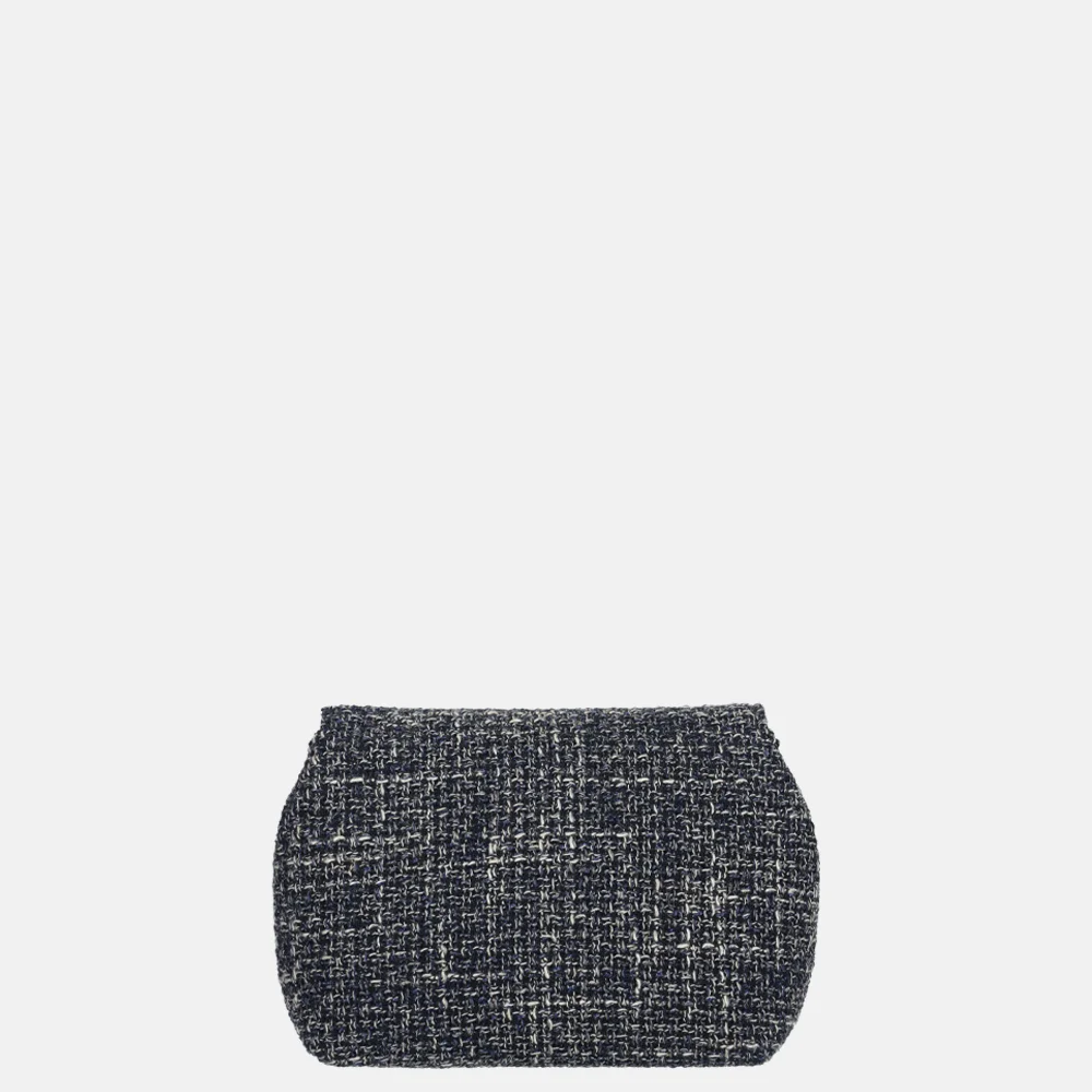 Ted Baker Libbiie crossbody tas tweed navy bij Duifhuizen