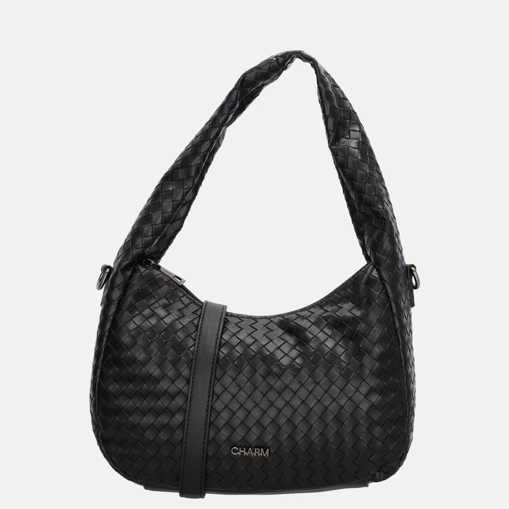 Charm London Maribello schoudertas zwart bij Duifhuizen