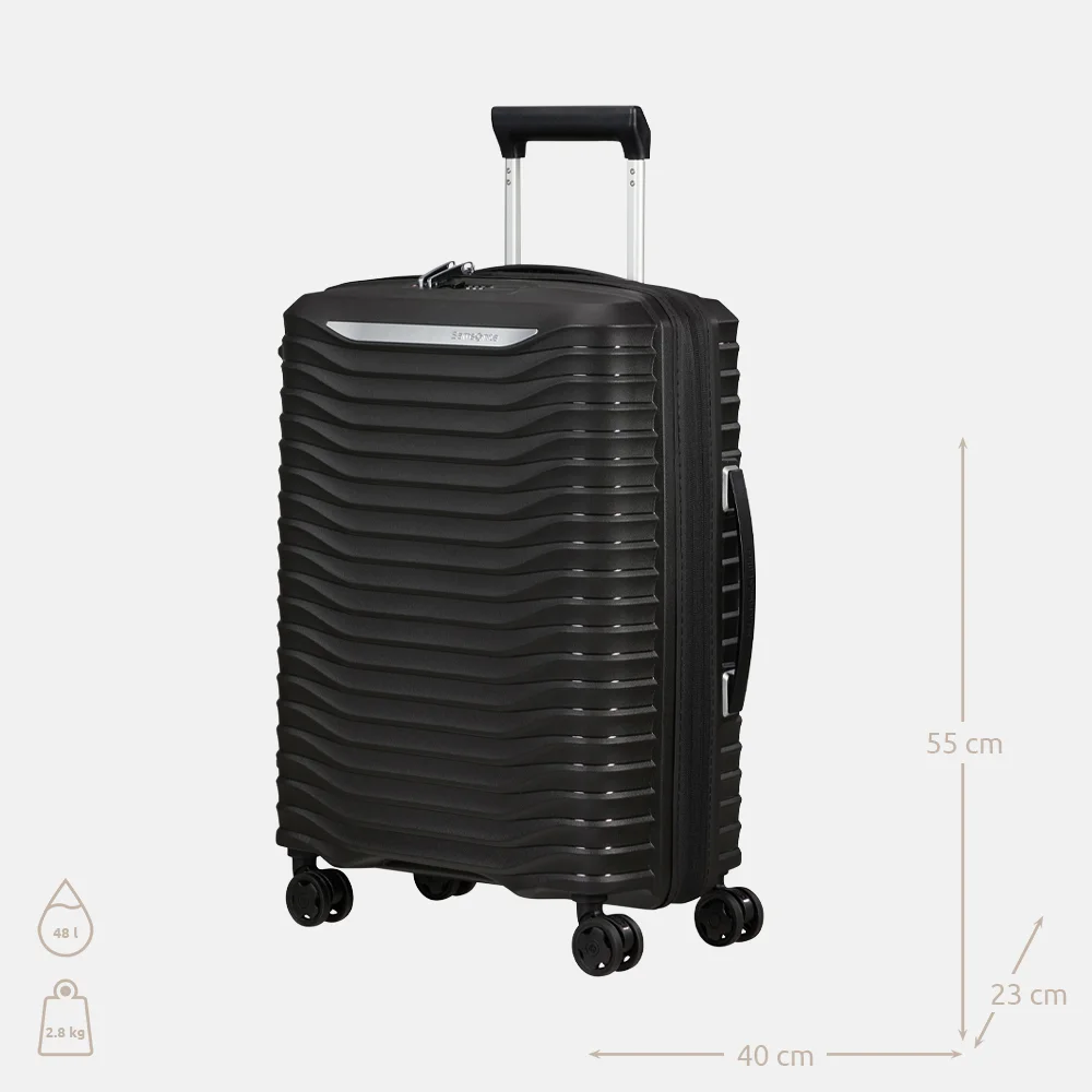 Samsonite Upscape spinner handbagagekoffer 55 cm black bij Duifhuizen