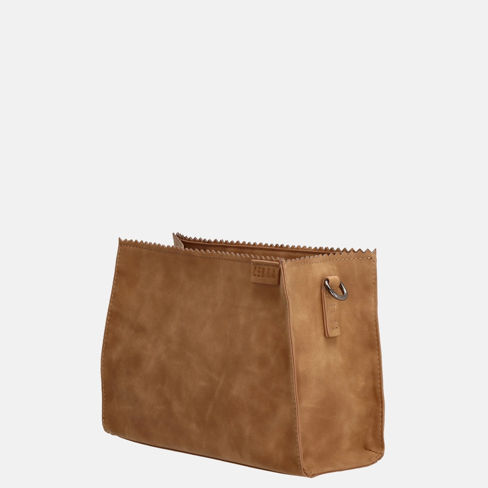 Zebra Trends crossbody tas camel bij Duifhuizen