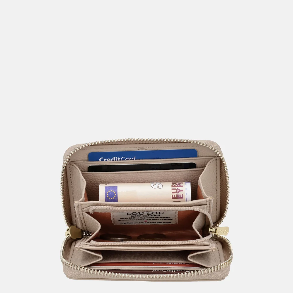 Loulou Essentiels Emilie portemonnee cashmere bij Duifhuizen
