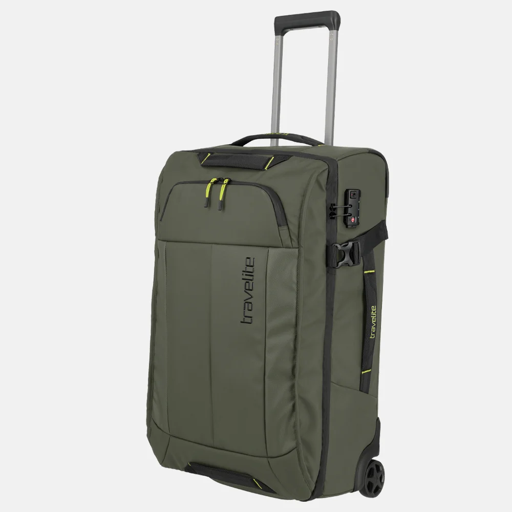 Travelite Briize reistas op wielen 67 cm khaki bij Duifhuizen