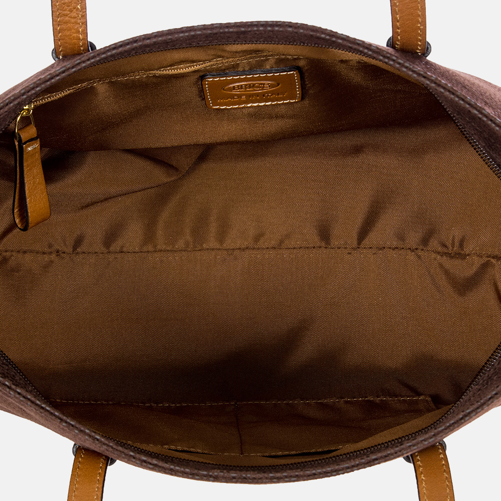 Bric's Vittoria Life shopper brown tabac bij Duifhuizen