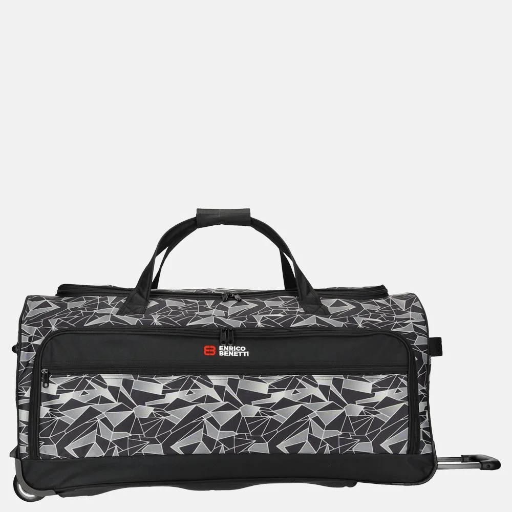 Enrico Benetti Santa Cruz wieltas 75cm black-grey bij Duifhuizen