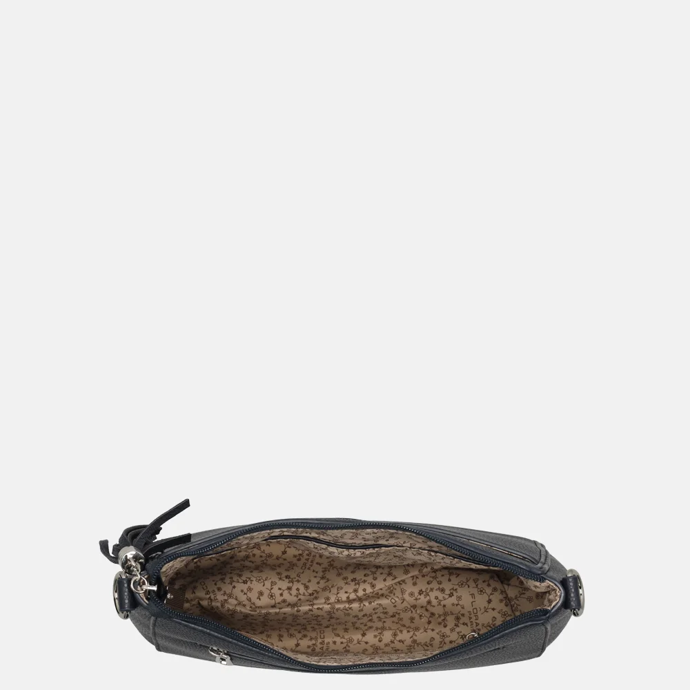 Flora & Co crossbody tas navy bij Duifhuizen