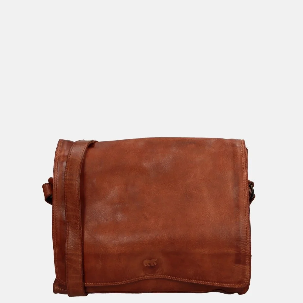 Bear Design Hanna crossbody tas met overslag cognac bij Duifhuizen