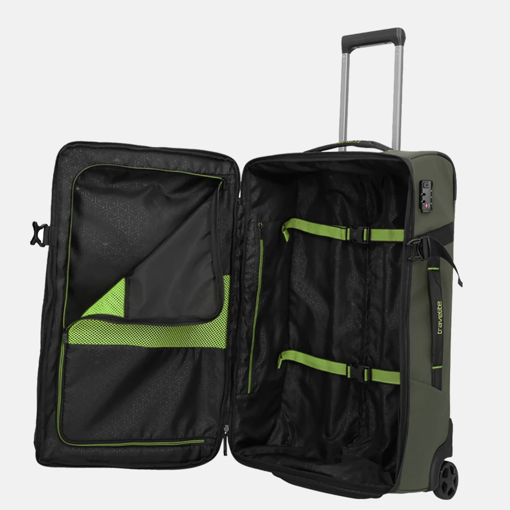 Travelite Briize reistas op wielen 67 cm khaki bij Duifhuizen