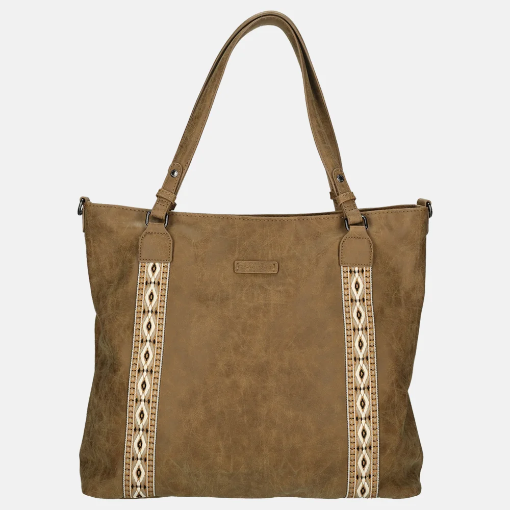 Enrico Benetti Indy shopper camel bij Duifhuizen