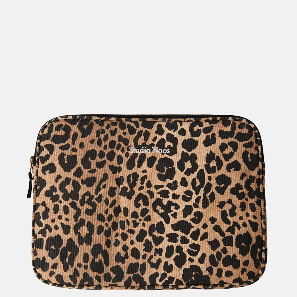 Studio Noos laptophoes 13 inch brown leopard bij Duifhuizen