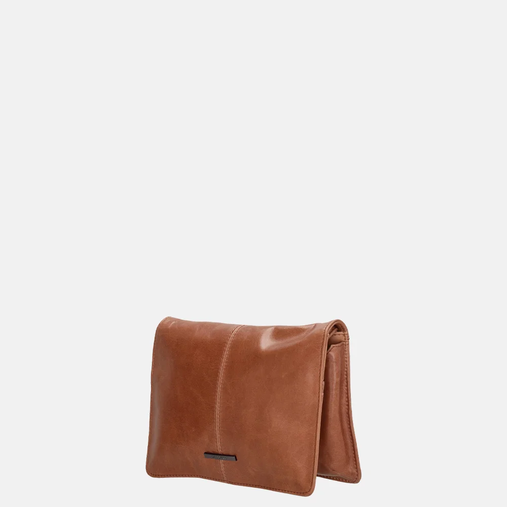 Claudio Ferrici Pelle Vecchia crossbody tas cognac bij Duifhuizen