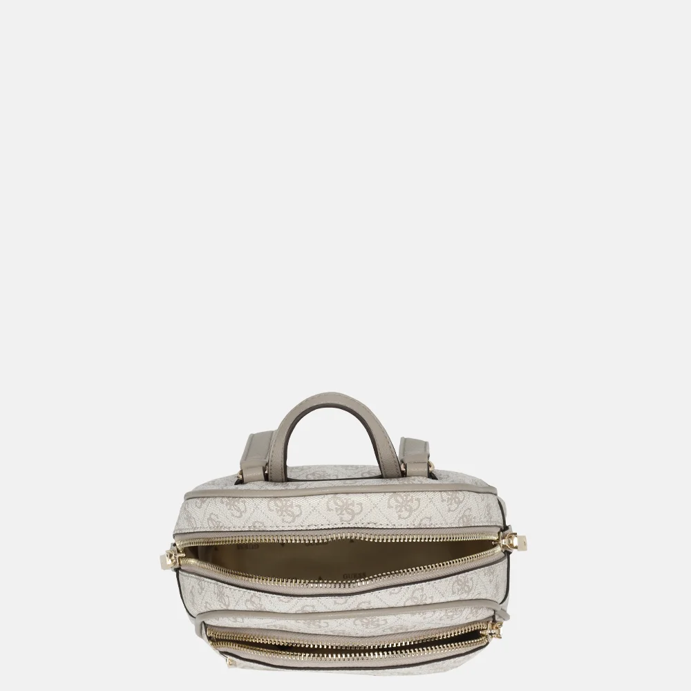 Guess Manhatten II rugzak Dark Taupe Logo bij Duifhuizen