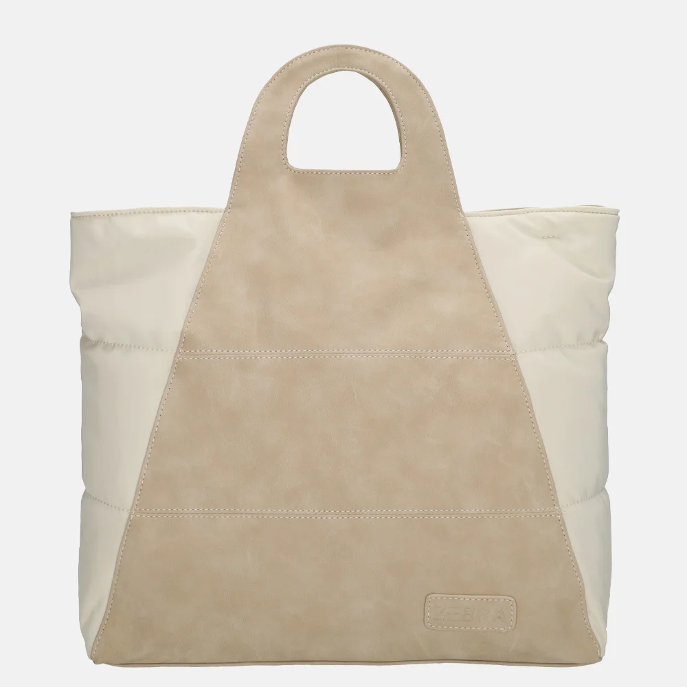Zebra Trends Selene handtas M creme bij Duifhuizen