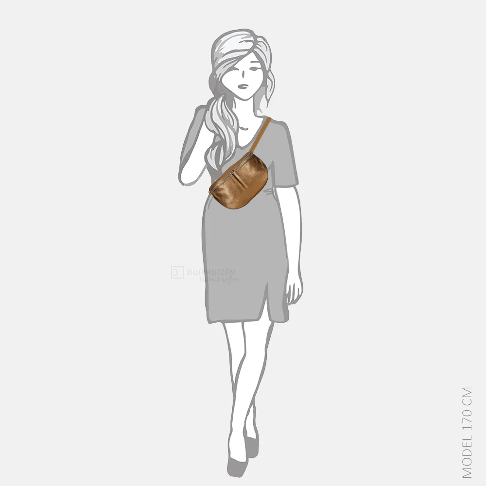 Flora & Co heuptas metallic marron metalise bij Duifhuizen