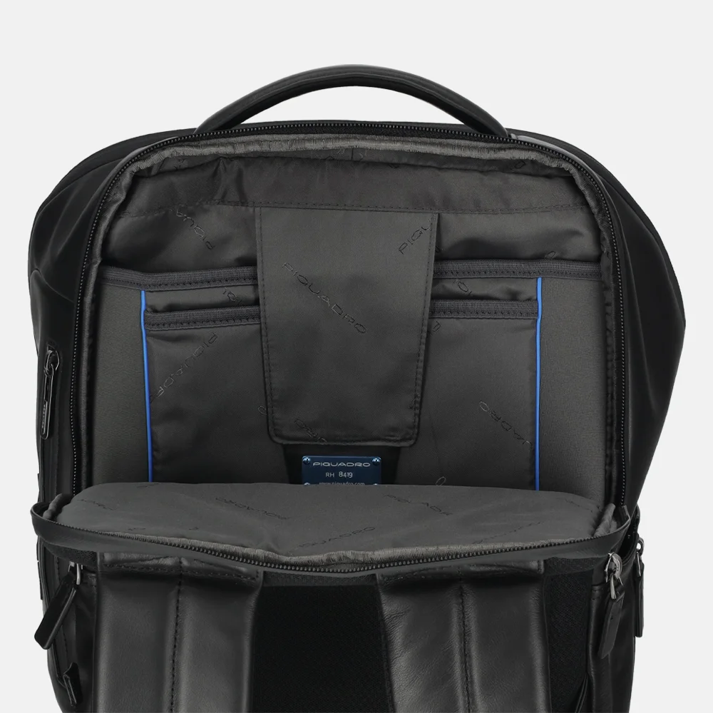 Piquadro Urban laptoprugzak 14 inch nero bij Duifhuizen