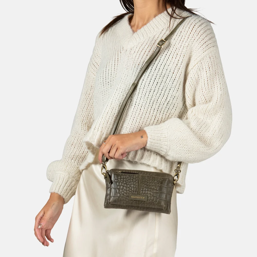 Burkely Cool Colbie crossbody tas mini green bij Duifhuizen