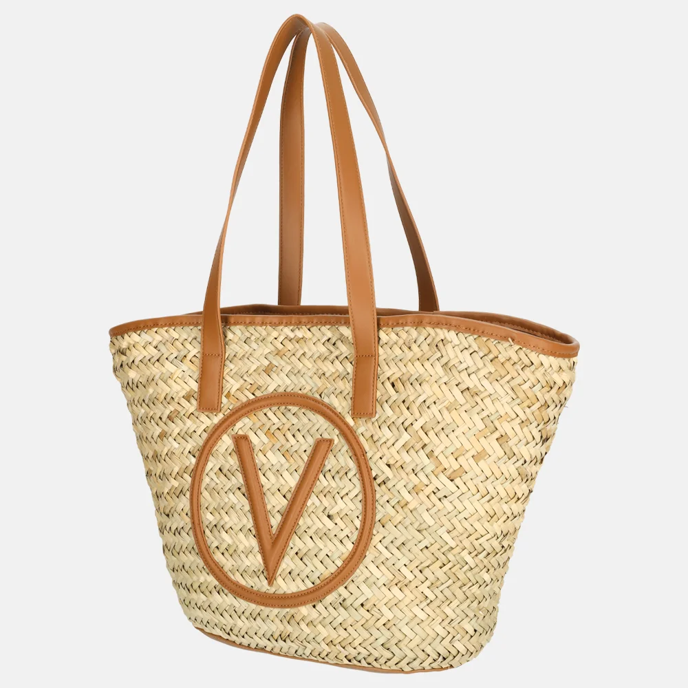 Valentino Bags Samuela shopper naturale/cuoi bij Duifhuizen