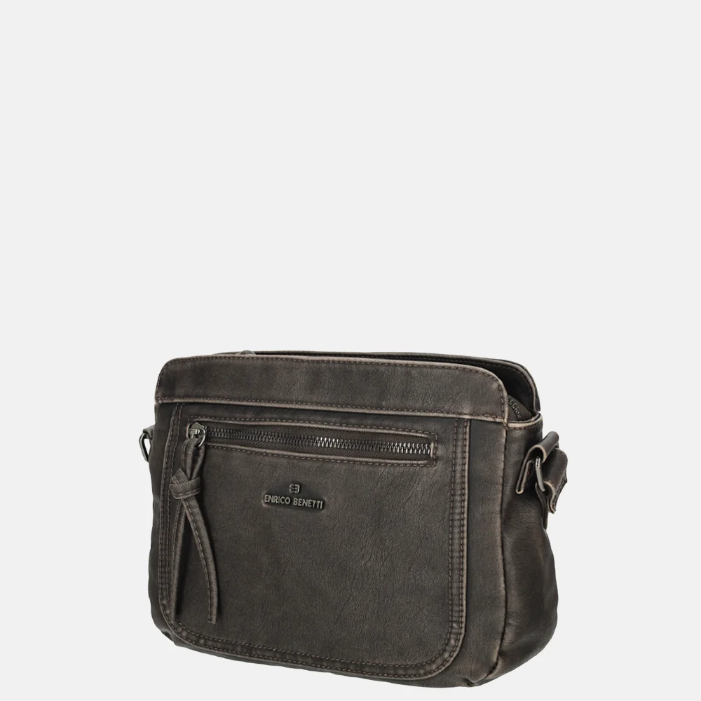 Enrico Benetti Harper crossbody tas donkerbruin bij Duifhuizen
