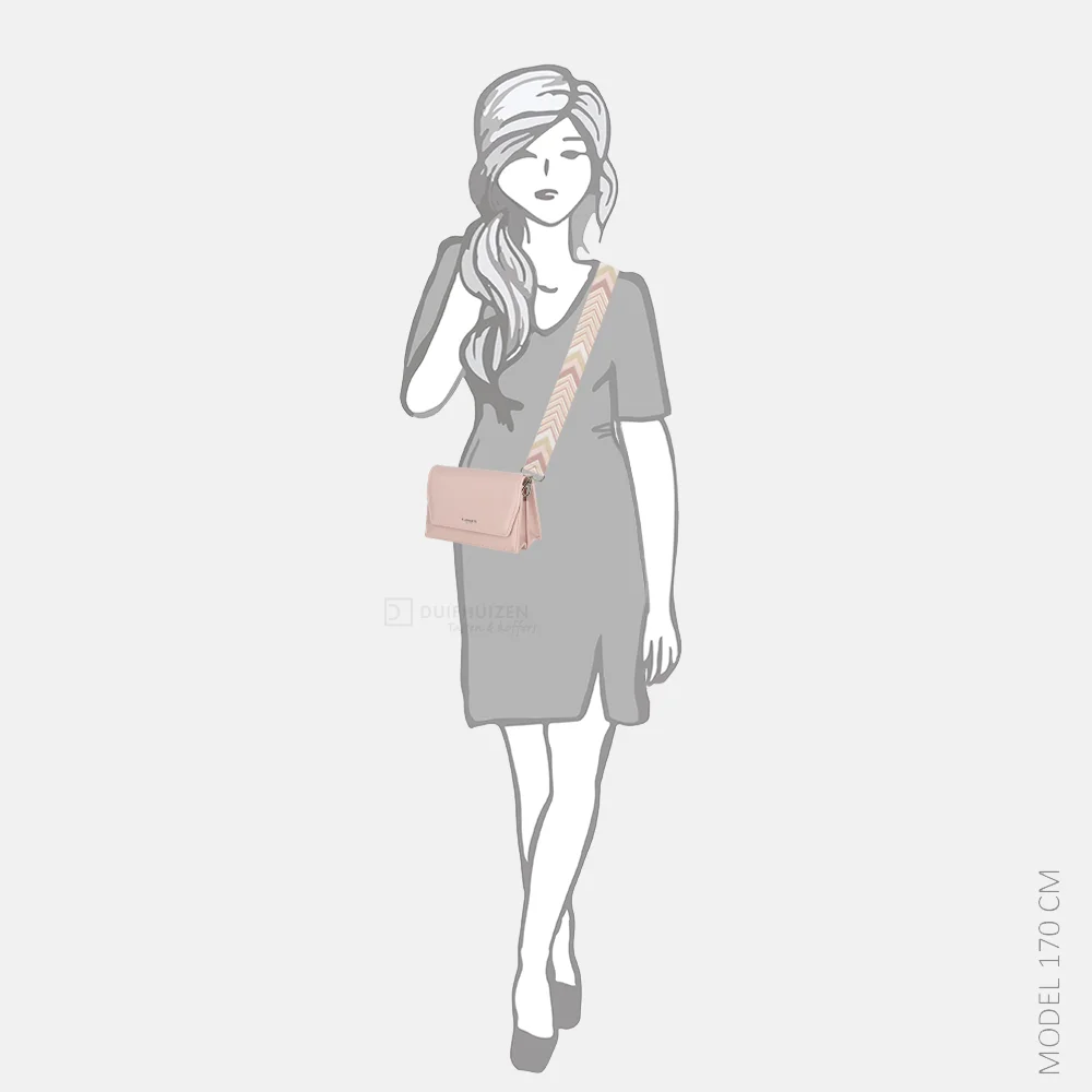 Flora & Co crossbody tas rose bij Duifhuizen