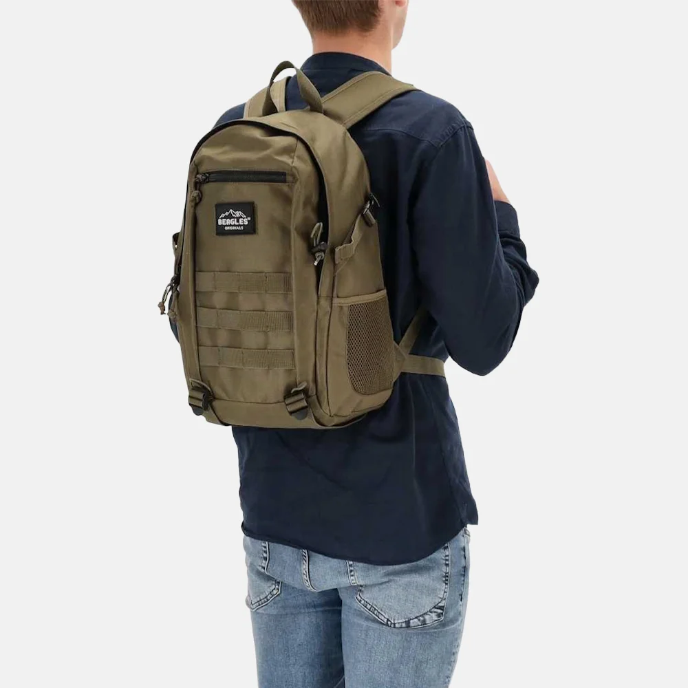 Beagles rugzak 15 inch legergroen bij Duifhuizen