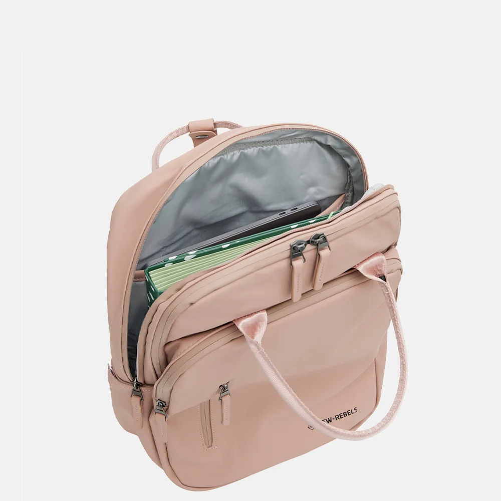 New Rebels William rugzak 15.6 inch old pink bij Duifhuizen