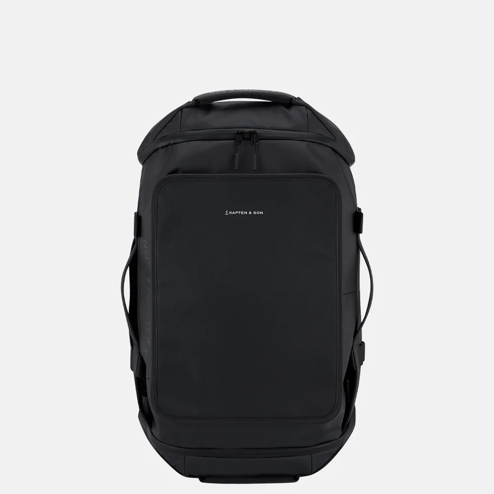 Kapten & Son Lisbon duffle rugzak all black bij Duifhuizen