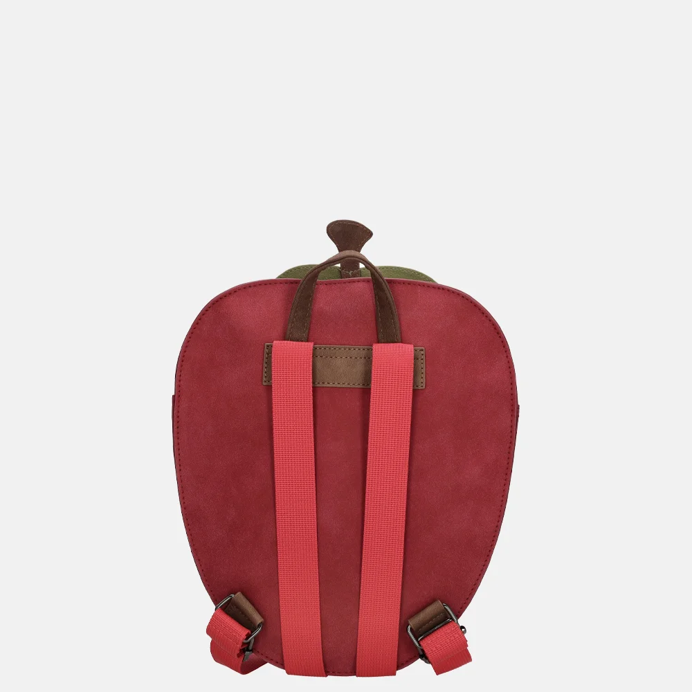 Beagles aardbeien kinderrugzak rood bij Duifhuizen