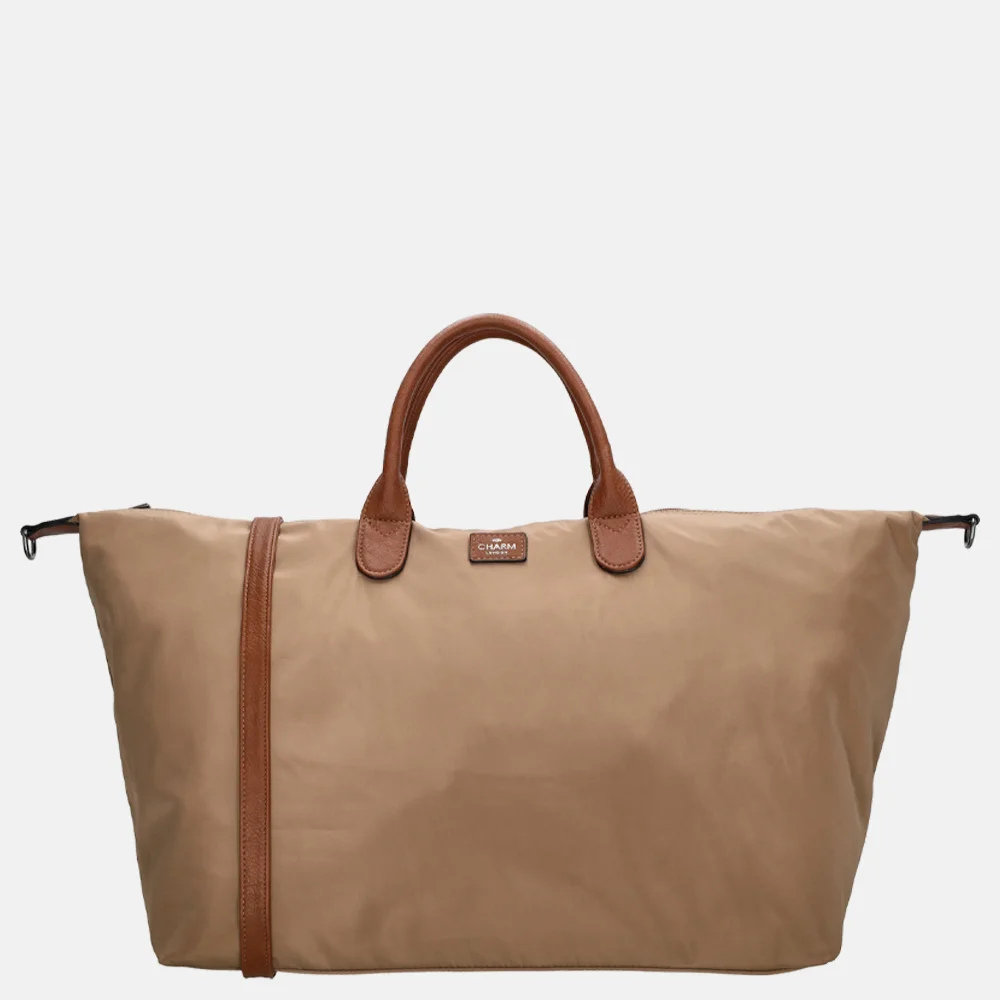 Charm London Buckingham weekendtas taupe