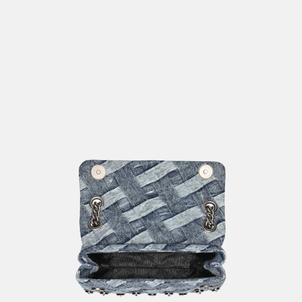 Kurt Geiger Kensington schoudertas denim bij Duifhuizen