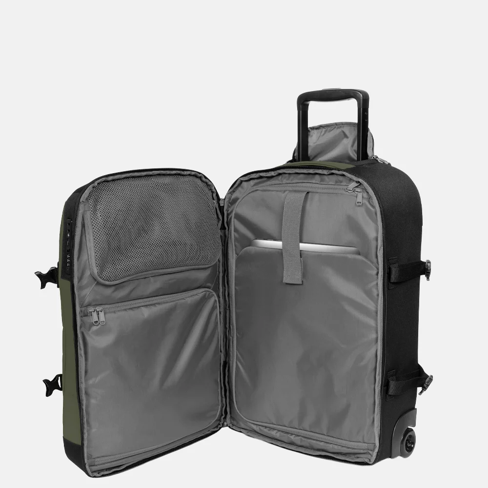 Eastpak Transit'r Pro S reistas op wielen 55 cm khaki coated bij Duifhuizen