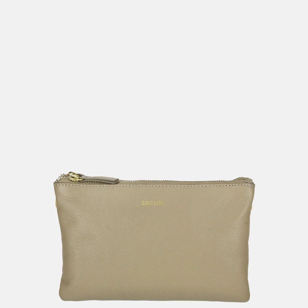 Loulou Essentiels Camille crossbody tas soft sepia bij Duifhuizen