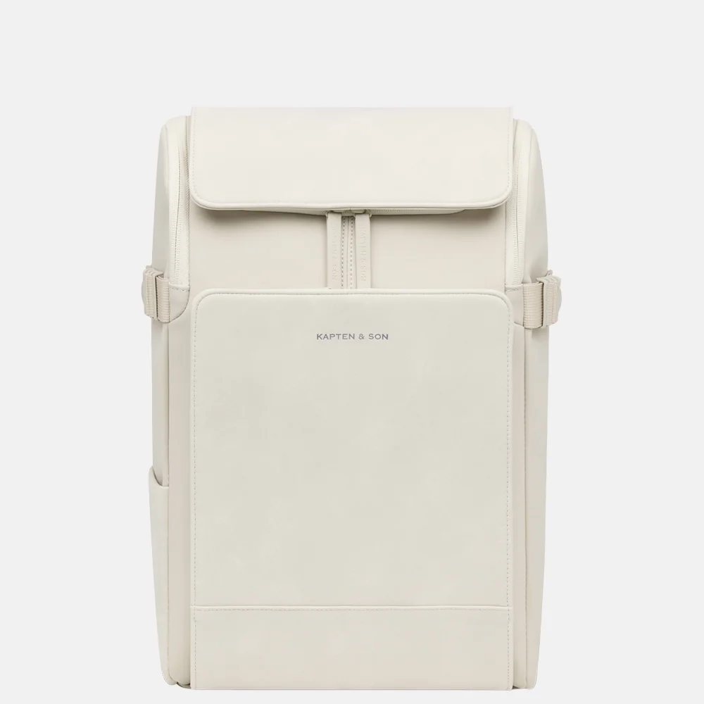 Kapten & Son Bali laptoprugzak M 15 inch sandstone bij Duifhuizen