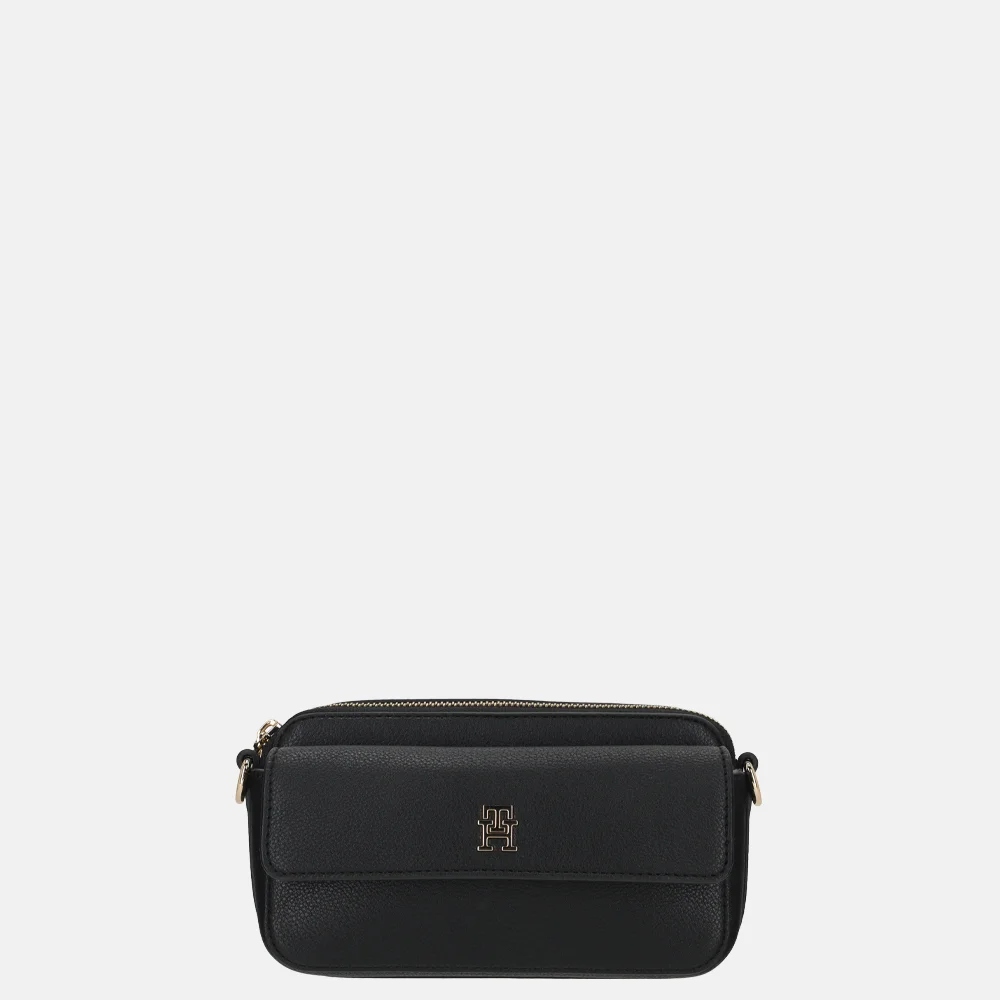 Tommy Hilfiger Icon crossbody tas black bij Duifhuizen