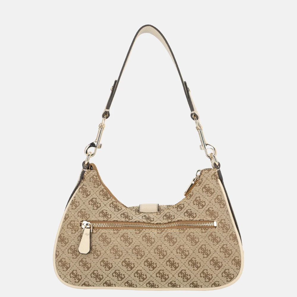 Guess Jessa schoudertas latte logo bij Duifhuizen