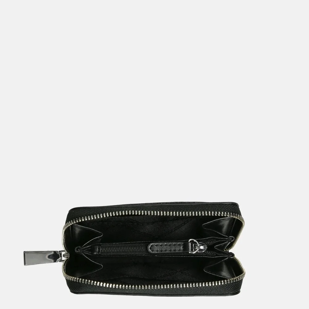 Michael Kors Jet Set portemonnee S black/optic white bij Duifhuizen