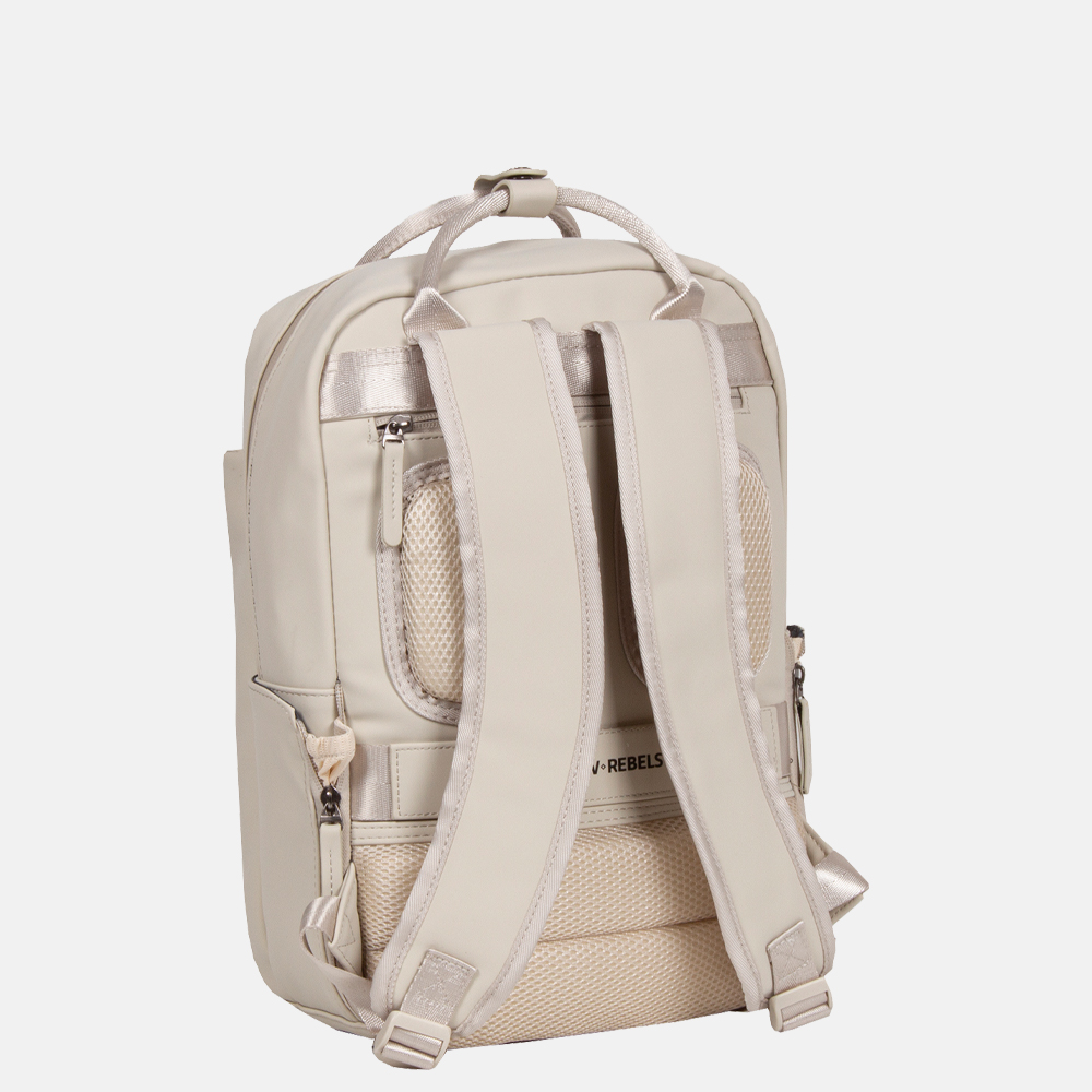 New Rebels Harper rugzak 13.3 inch beige bij Duifhuizen