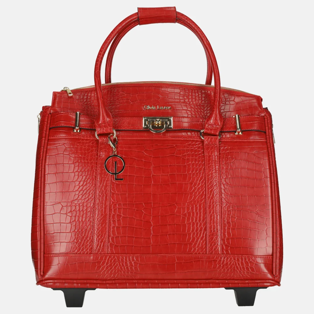 Olivia Lauren business trolley rood bij Duifhuizen