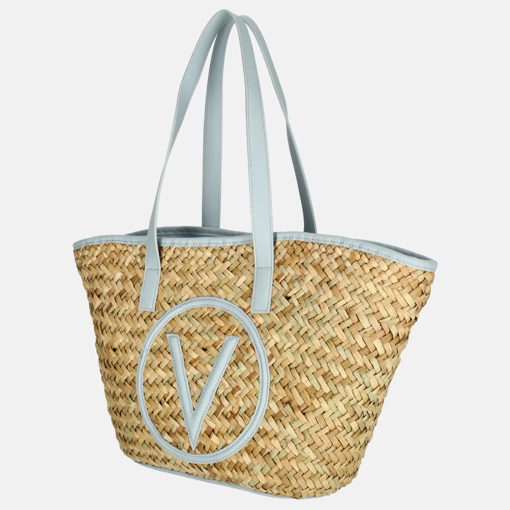 Valentino Bags Samuela shopper nat/azzurro bij Duifhuizen