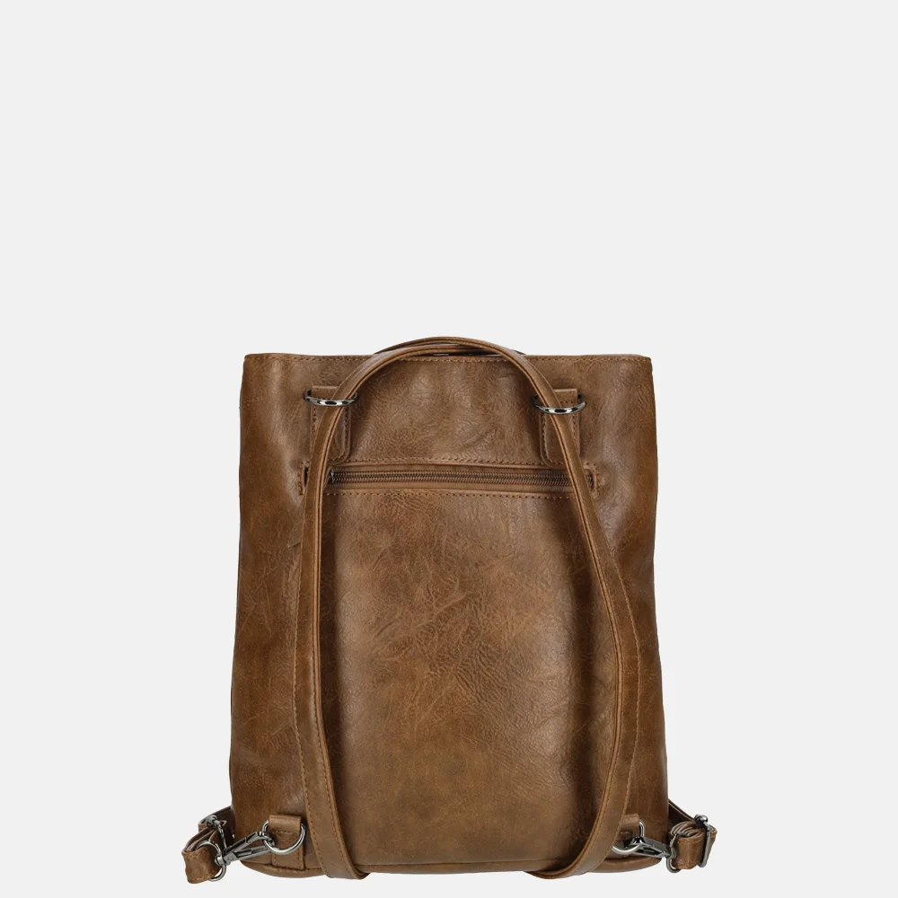 Enrico Benetti Julia rugzak/schoudertas camel bij Duifhuizen