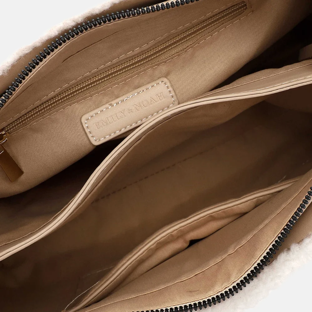 Emily & Noah Heidenrose shopper beige bij Duifhuizen