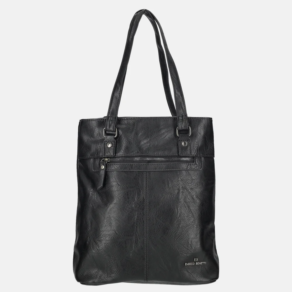 Enrico Benetti Julia rugzak/schoudertas zwart bij Duifhuizen