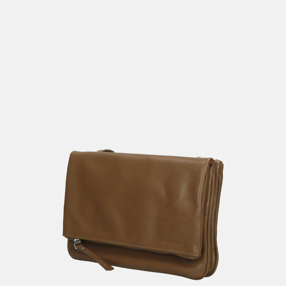Aunts & Uncles Jamie's Orchard Raspberry crossbody tas desert taupe bij Duifhuizen