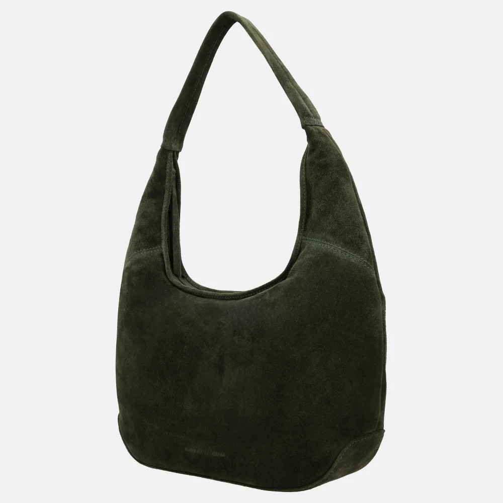 Hide & Stitches Brazos buideltas suede olijfgroen bij Duifhuizen