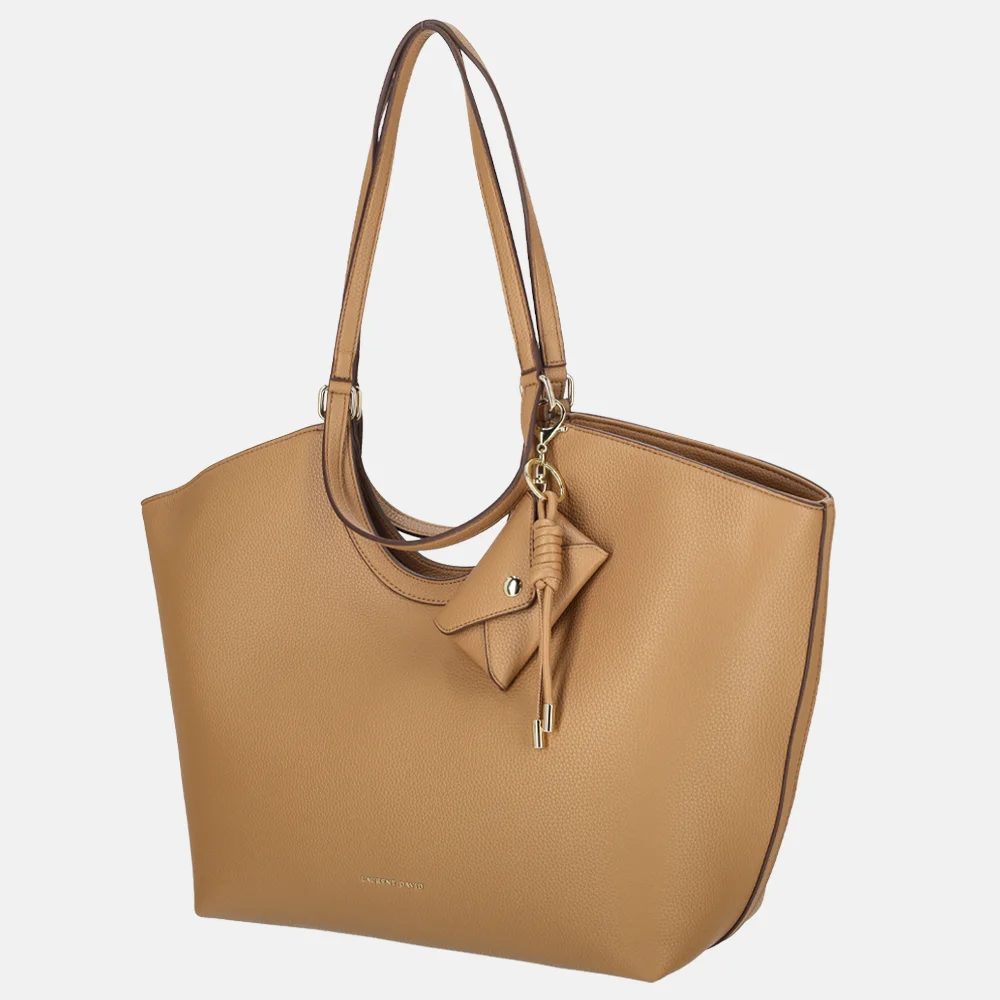 Laurent David Estee handtas/shopper camel bij Duifhuizen