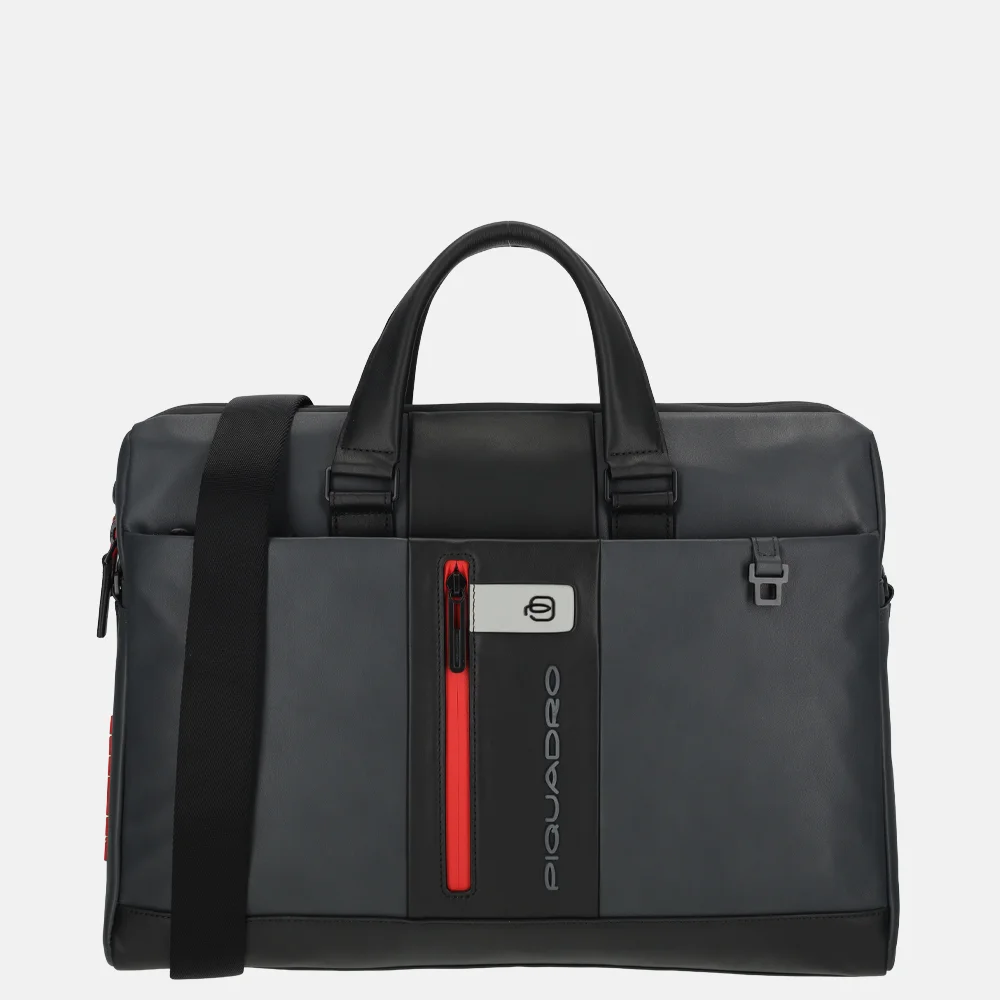 Piquadro Urban laptoptas 15 inch grey nero bij Duifhuizen