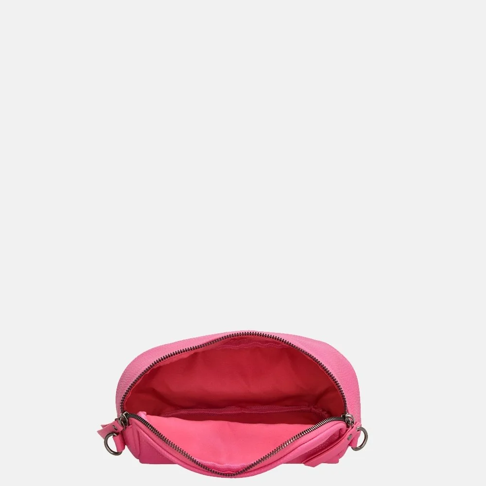 Charm London New York crossbody tas fuchsia bij Duifhuizen