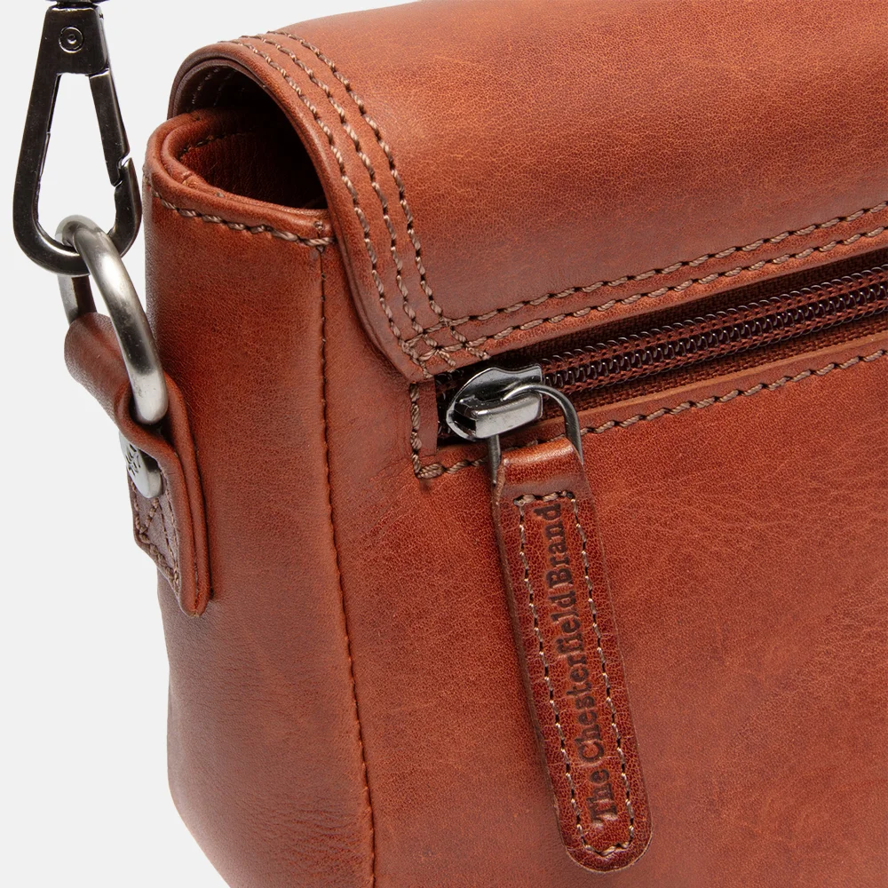 Chesterfield Marcella crossbody tas XS cognac bij Duifhuizen