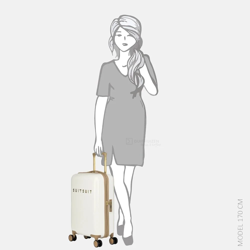 SUITSUIT Fusion koffer 55 cm white swan bij Duifhuizen