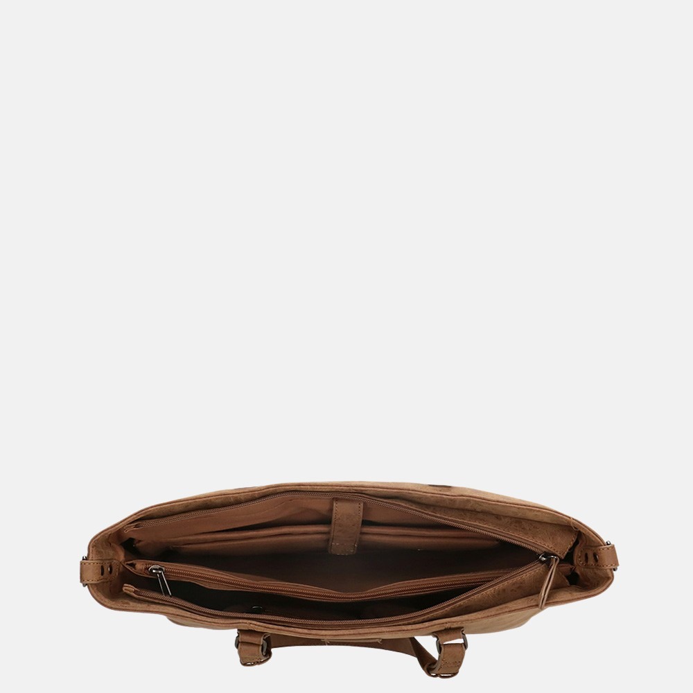 Enrico Benetti Kate shopper 15 inch camel bij Duifhuizen