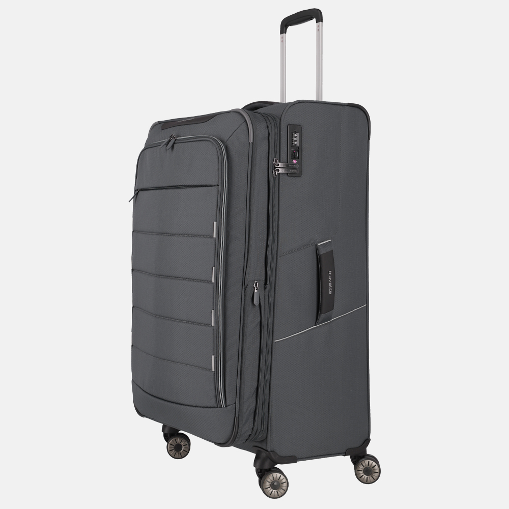 Travelite Skaii koffer 78 cm anthracite bij Duifhuizen