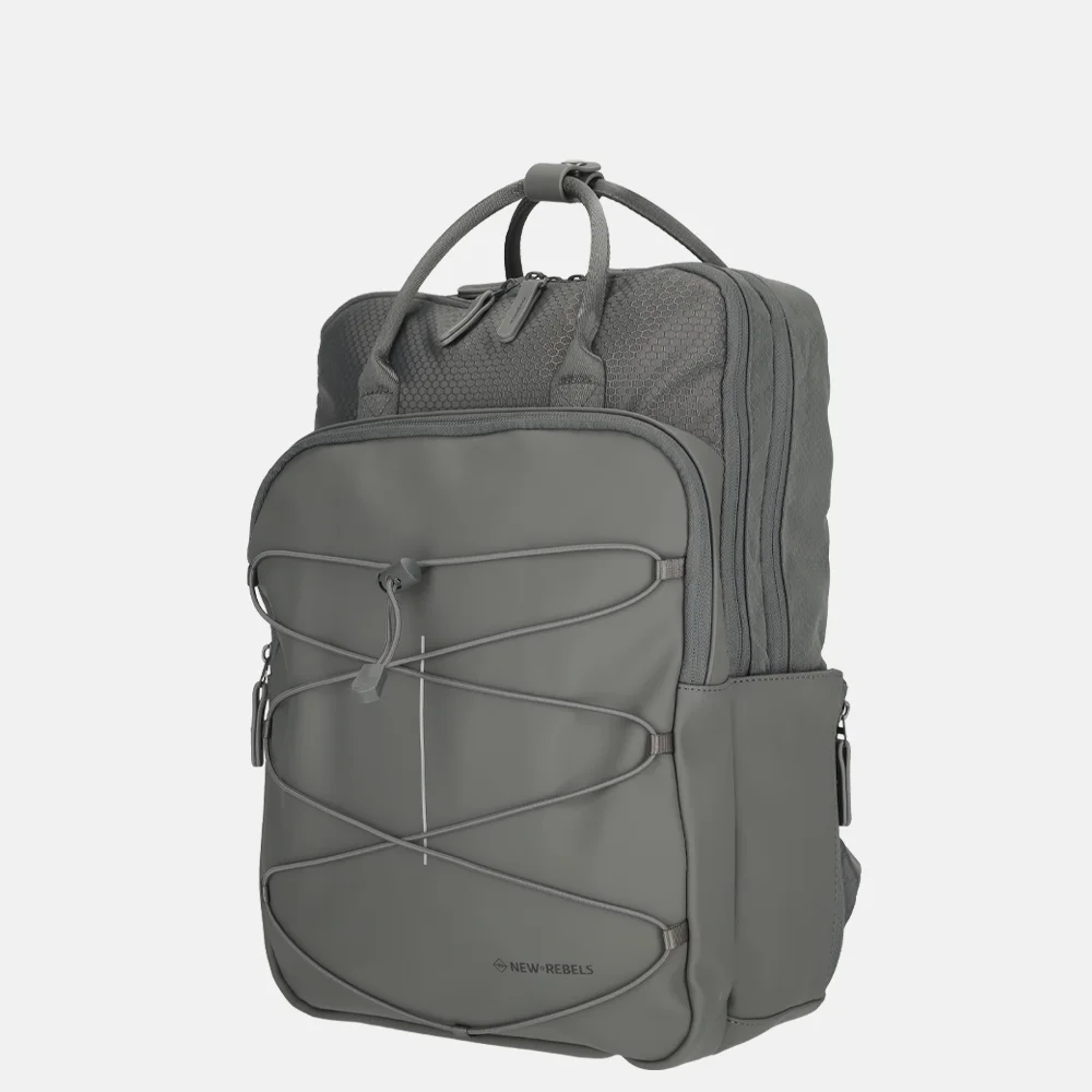 New Rebels Trondheim rugzak 15 inch antracite bij Duifhuizen